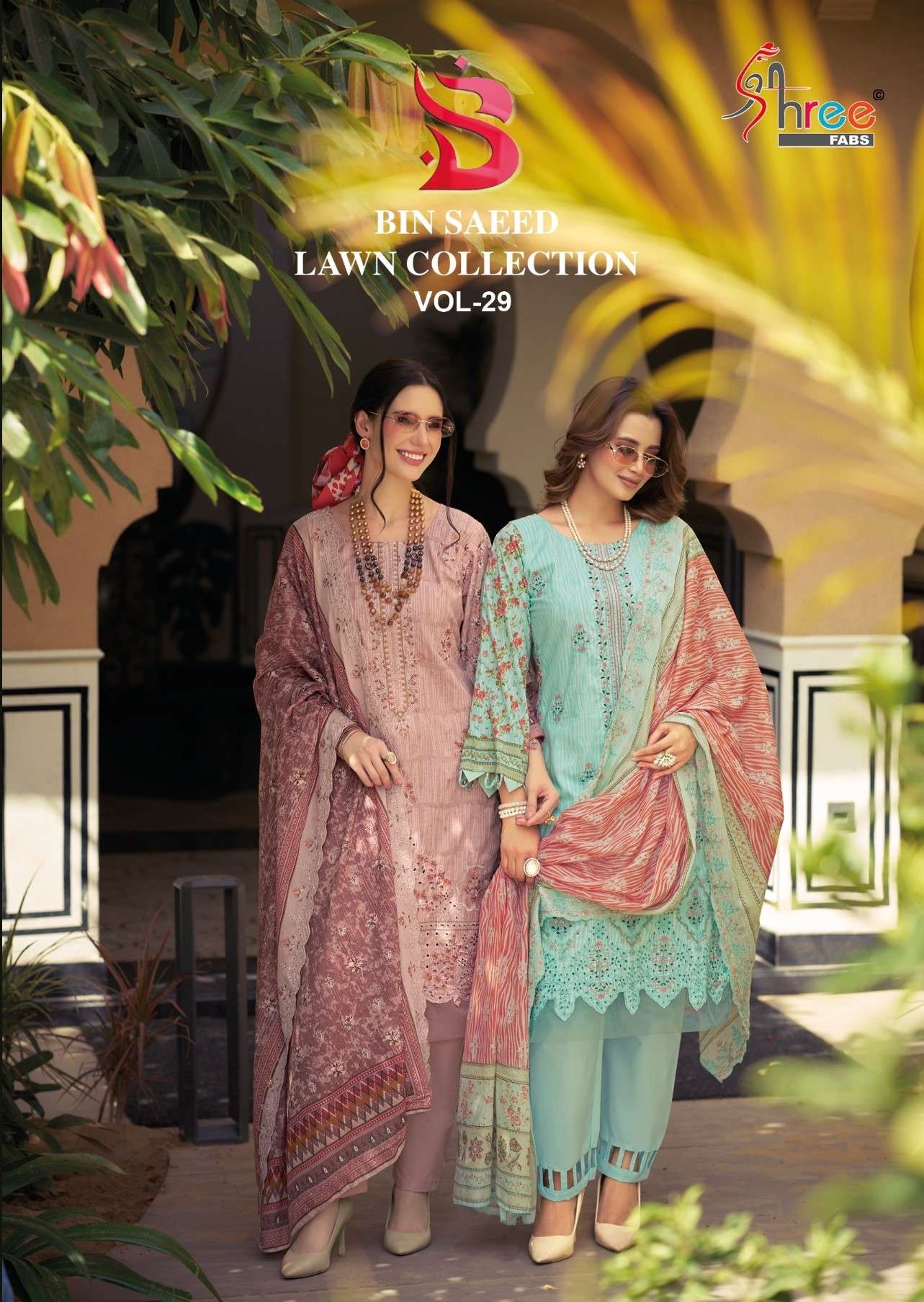 BIN SAEED LAWN COLLECTION VOL - 29 BY SHREE FABS